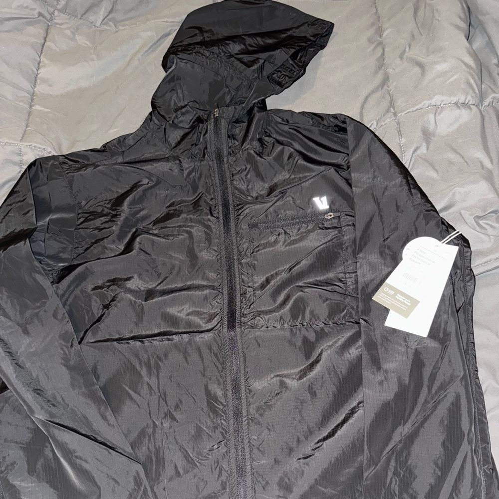 Brand new black Vuori windbreaker jacket